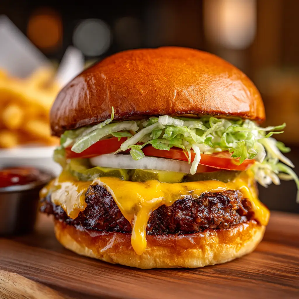 Longhorn Steakhouse Half Pound Steakhouse Cheeseburger