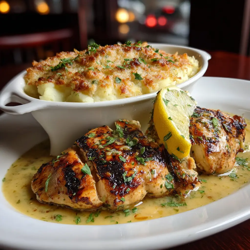 Longhorn Steakhouse Lemon Garlic Chicken Menu