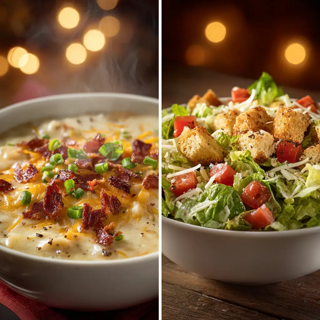 Longhorn Steakhouse Pick two Soup & Salad