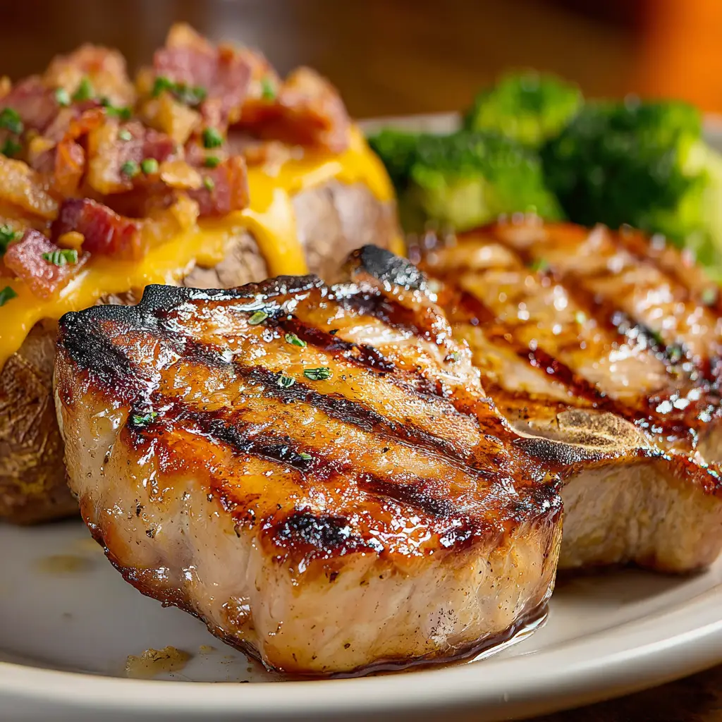 longhorn steakhouse Cowboy Pork Chops